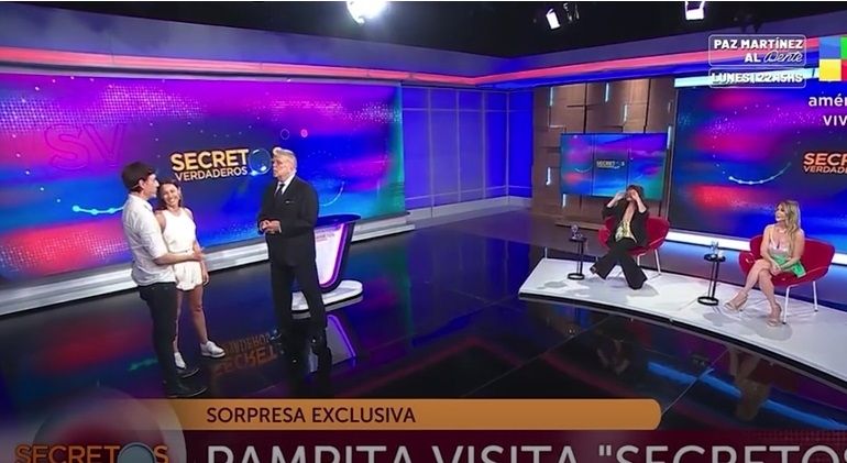 Pampita, Roberto García Moritán y Luis Ventura.