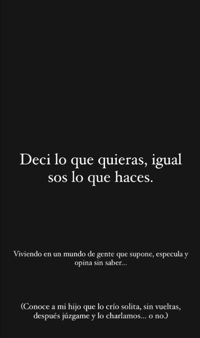 Posteo Gianinna Maradona. 