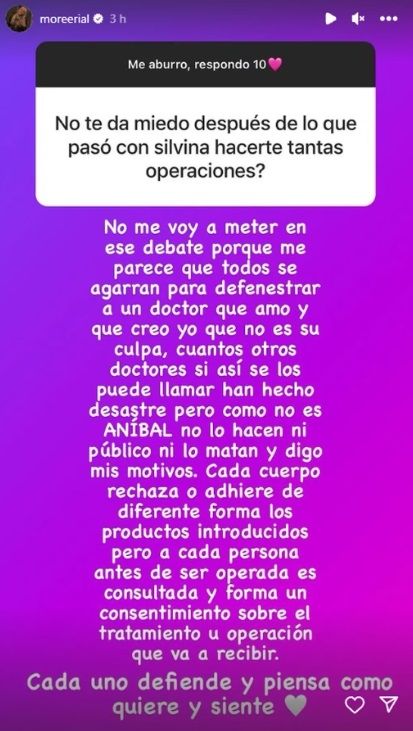 La defensa de Morena Rial a Aníbal Lotocki tras la muerte de Silvina Luna. 