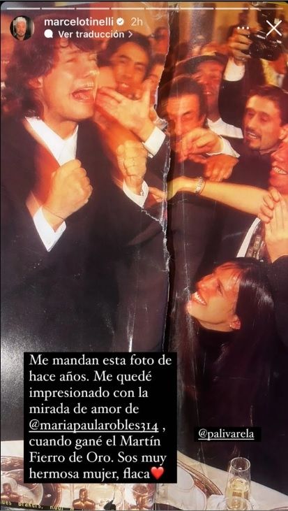 Marcelo Tinelli y Paula Robles.