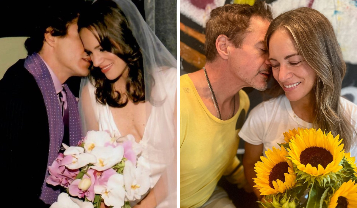 La misma pose, 18 años después. Foto: Instagram @robertdowneyjr