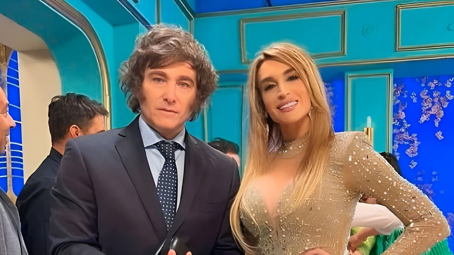 Javier Milei y Fátima Florez. 