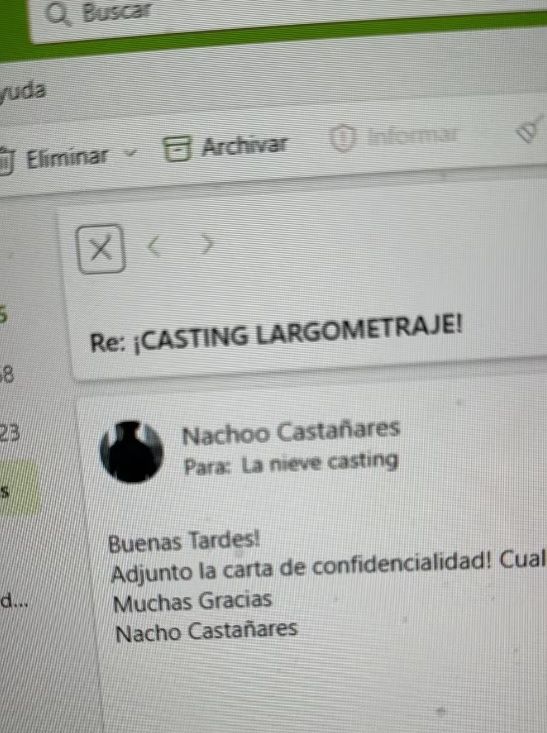 El casting de Nacho. 