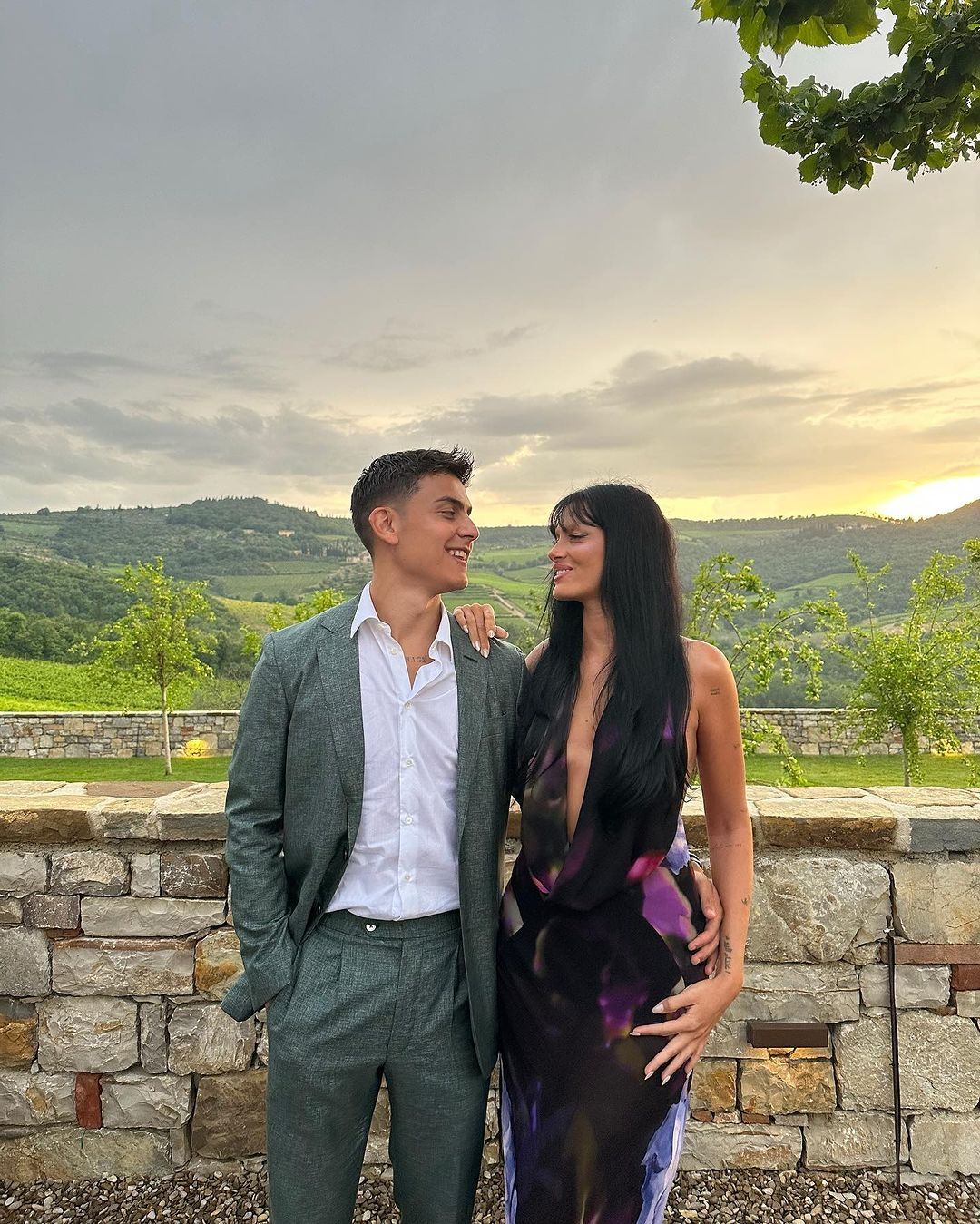 Oriana Sabatini y Paulo Dybala. 
