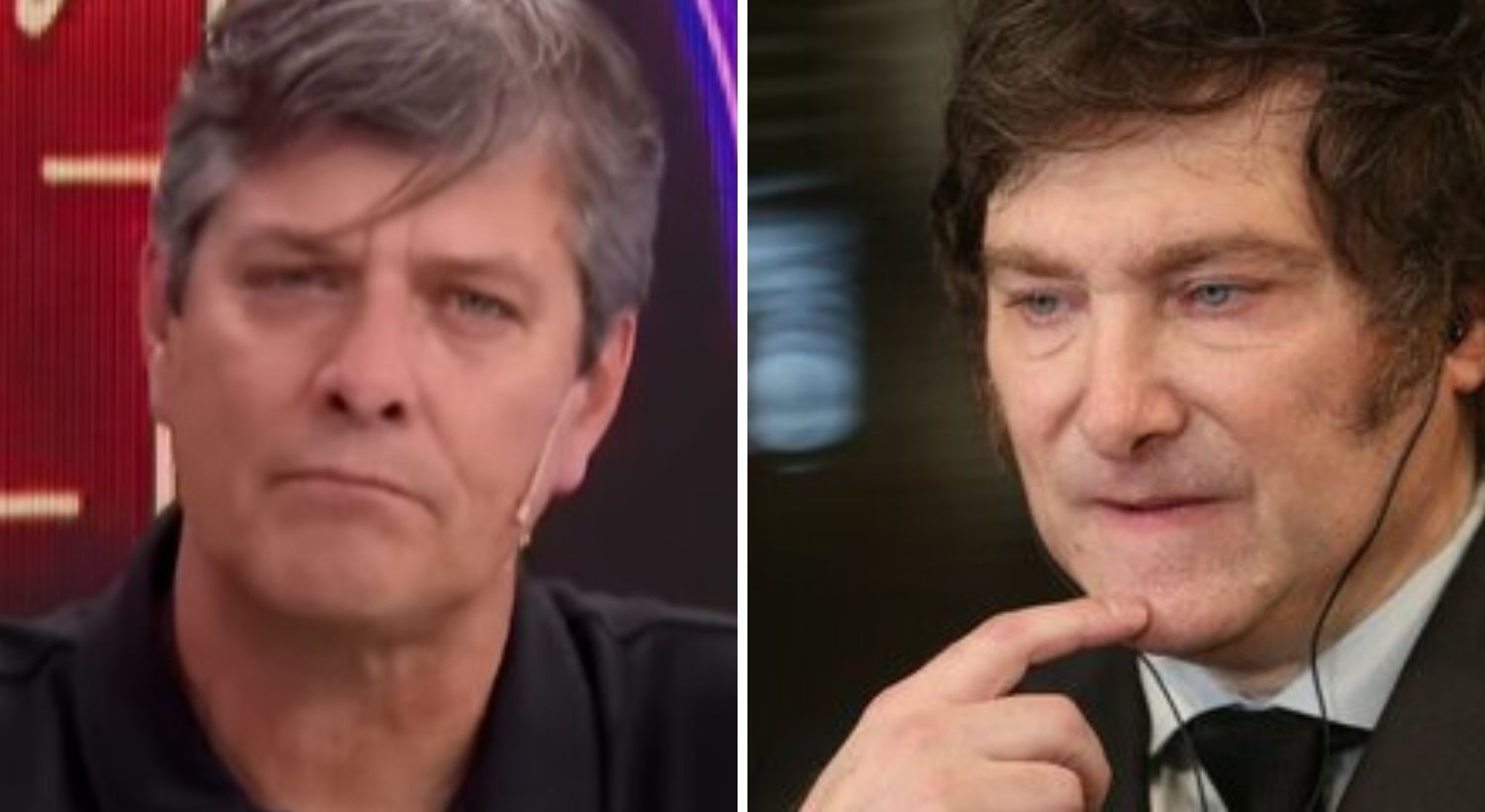 Mario Pergolini y Javier Milei. 
