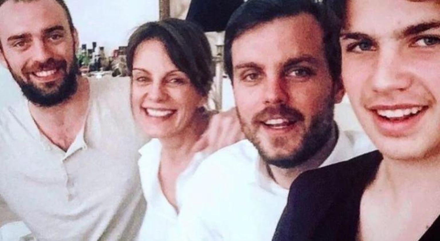 Nequi Galotti y sus hijos. 
