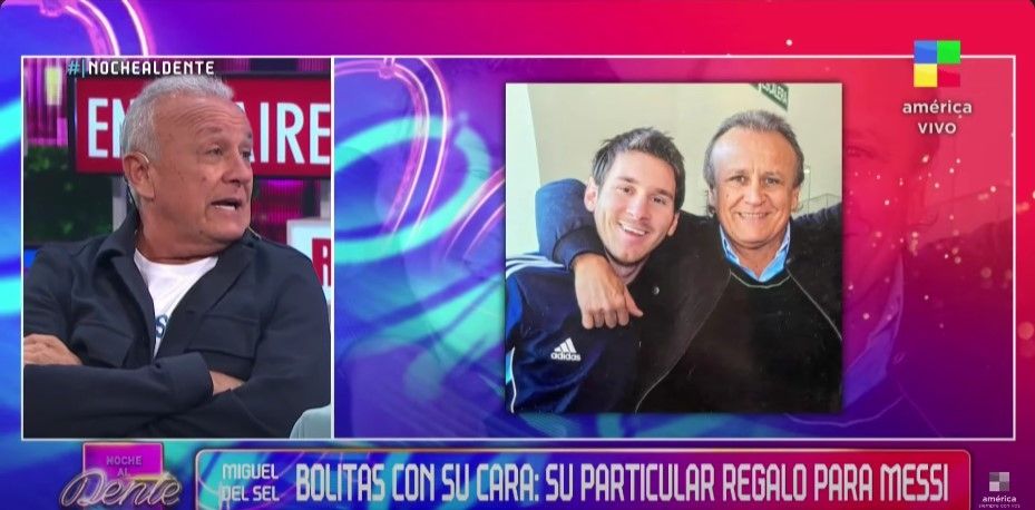 Miguel del Sel y Leo Messi. 
