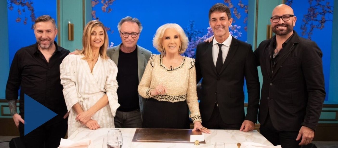 Oscar Martínez en la mesa de Mirtha Legrand.