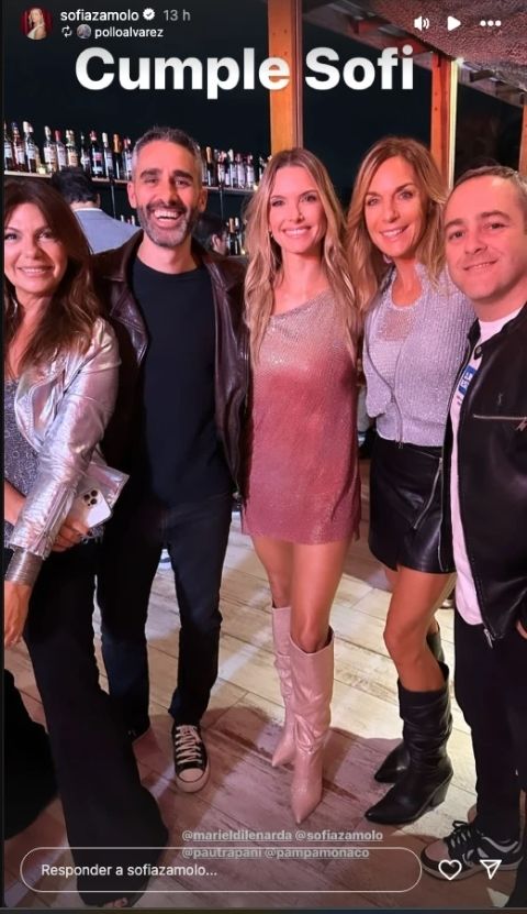 Sofía Zámolo festejó con sus amigos y familiares.