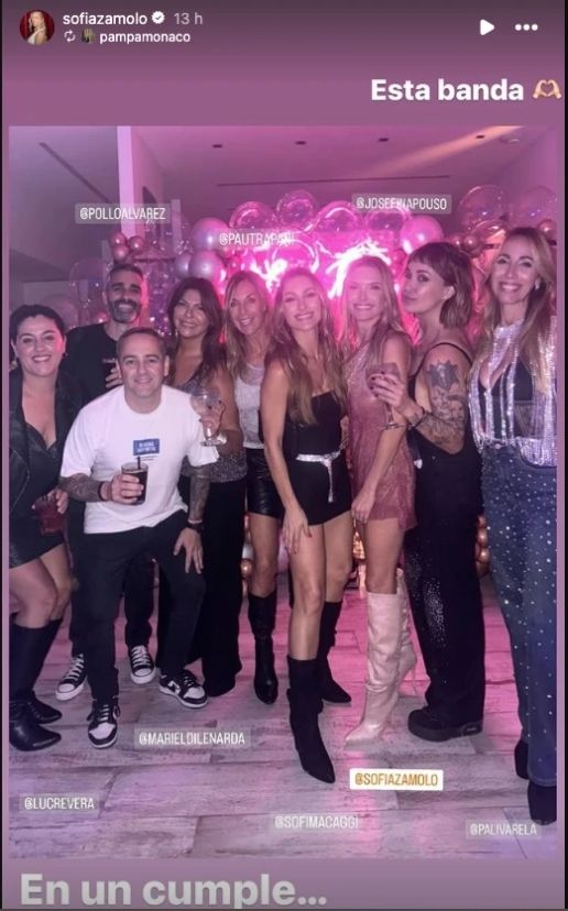 Sofía Zámolo mostró algunas fotos de los festejos en sus redes.