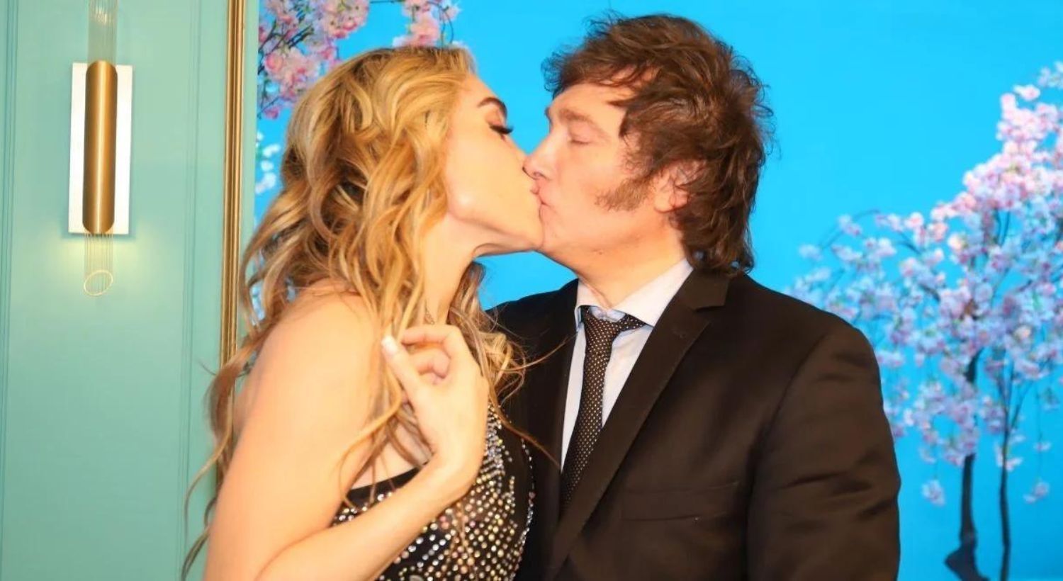 Fátima Florez y Javier Milei. 