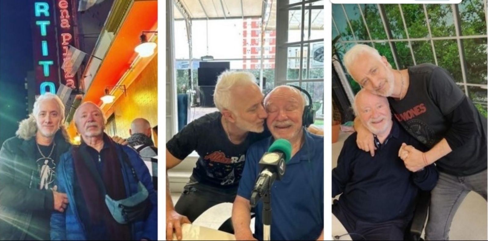 Andy junto a Juan Carlos Kusnetzoff, su papá.