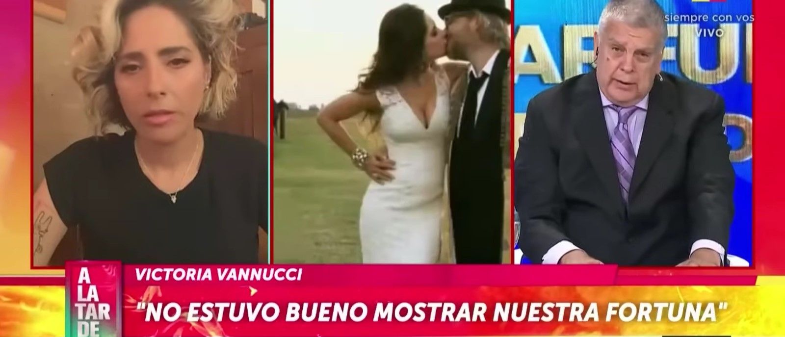 Victoria Vannucci y Luis Ventura. 