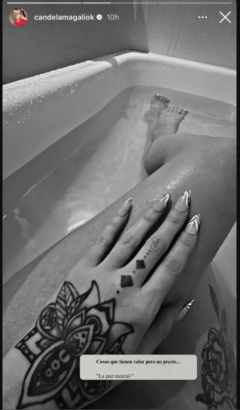 Candela Arizaga le tiró un palito a L-Gante.