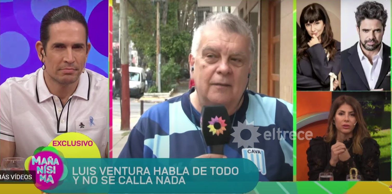 Luis Ventura, Luciano Castro y Griselda Siciliani. 