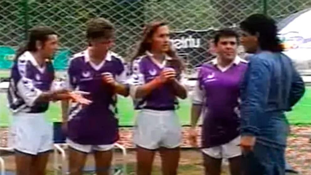 Diego Maradona y Diego Torres. 