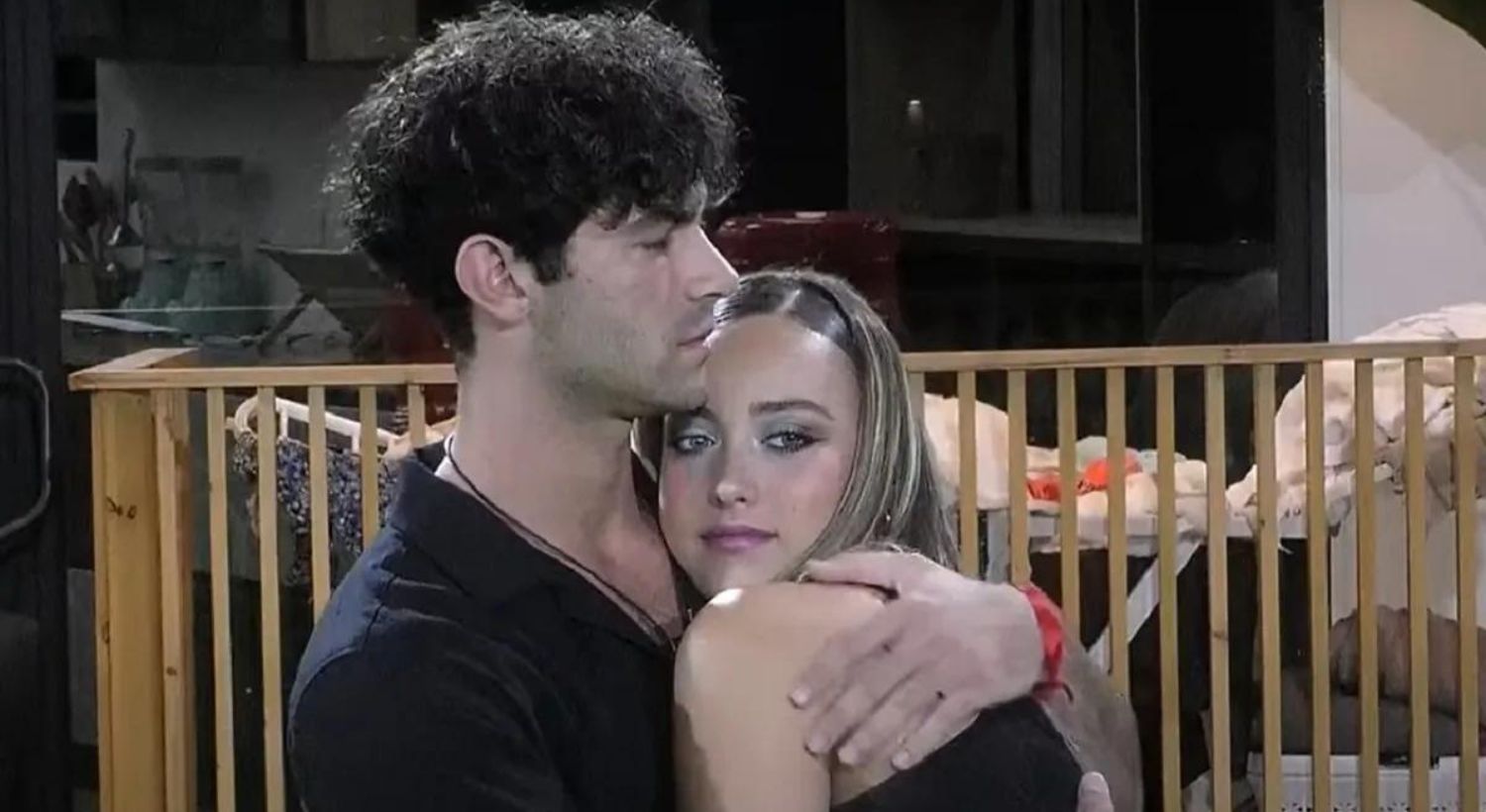 Florencia y Nicolás en Gran Hermano. 