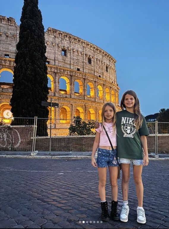 Isabella y Francesca en el Instagram de Mauro Icardi.