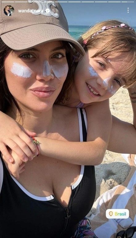 Wanda Nara, de vacaciones en Brasil
