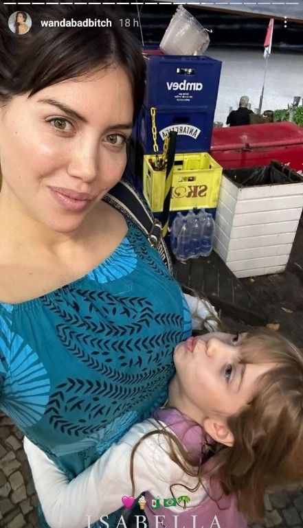 Wanda Nara, de vacaciones en Brasil.