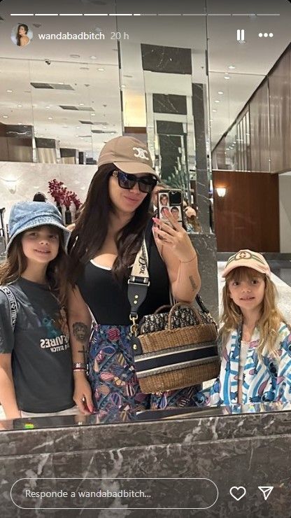 Wanda Nara, de vacaciones en Brasil.