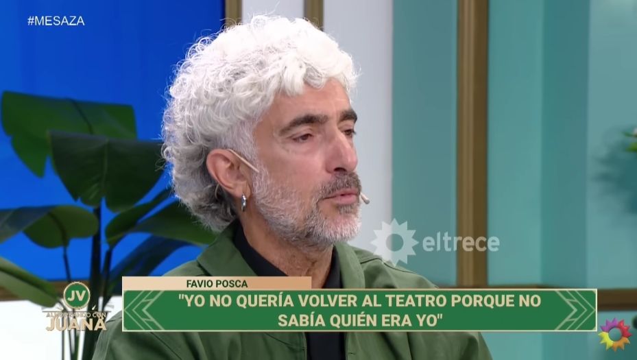 Favio Posca visitó el programa de Juana Viale.
