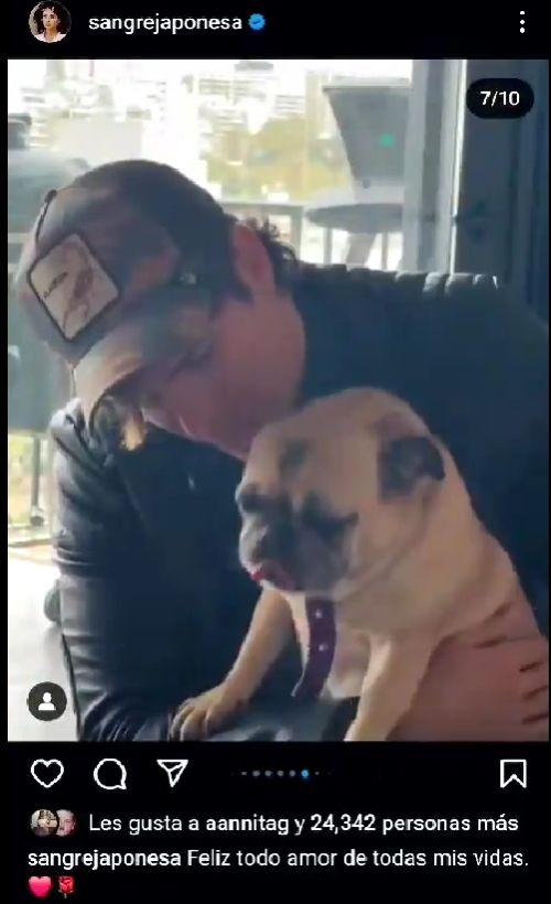 La China Suárez subió un video de Marcos Ginocchio.