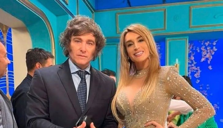 Javier Milei y Fátima Florez. 