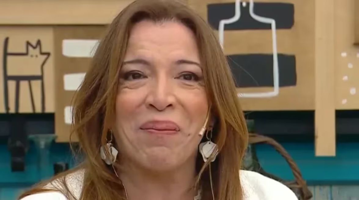 Lizy Tagliani al borde de las lágrimas.