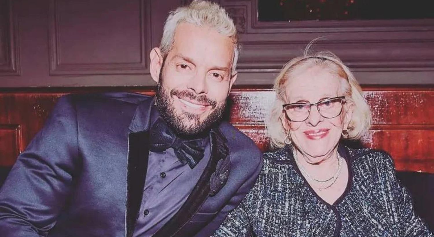 Mariano Caprarola y su mamá. 