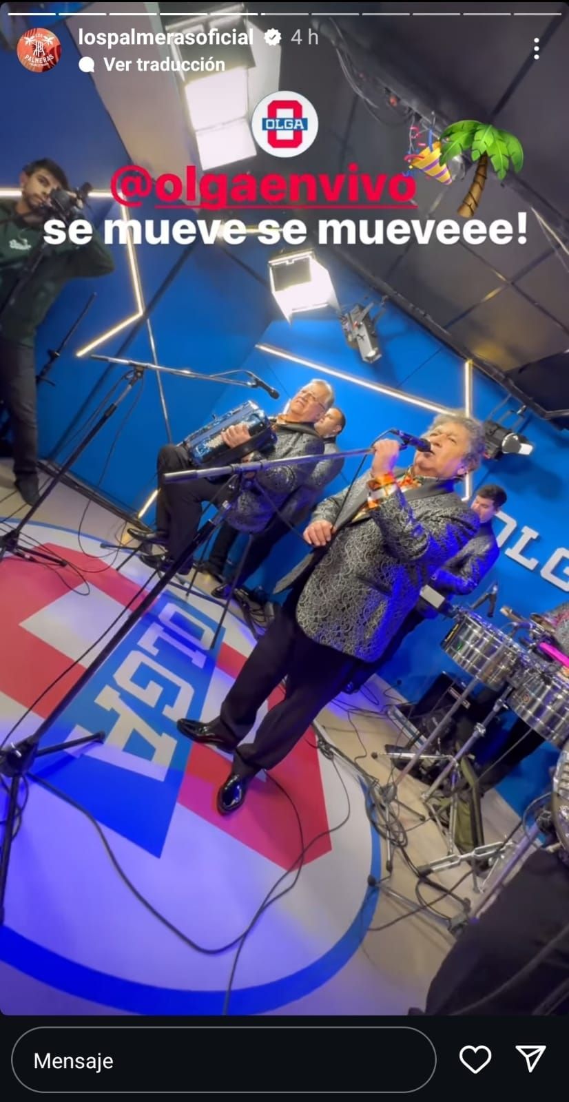 Los Palmeras estuvieron en Olga