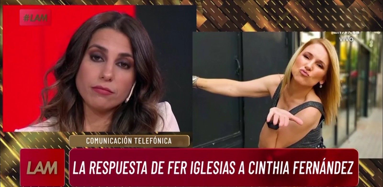 Cinthia Fernández y Fernanda Iglesias. 