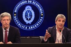 Luis Caputo dio detalles del entendimiento alcanzado con el FMI y buscó tranquilizar a los mercados Foto: NA