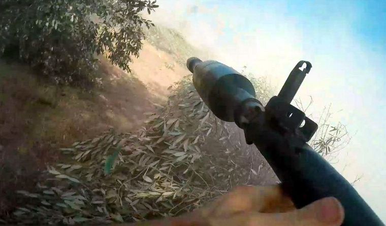 Captura de pantalla del video viral de Hamás. Foto: X,BrigadasalQassam.