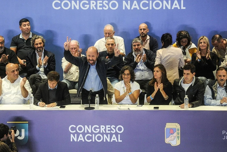 Gildo Insfrán en un Congreso del PJ. Foto: PJ