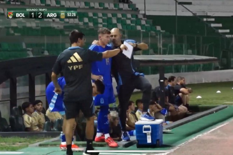 Santino Andino tuvo un debut extraordinario con la Sub-20