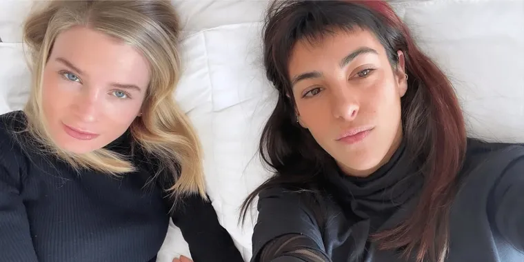 Chantal “Tati” Leclercq junto a Delfina Lanusse.&nbsp;