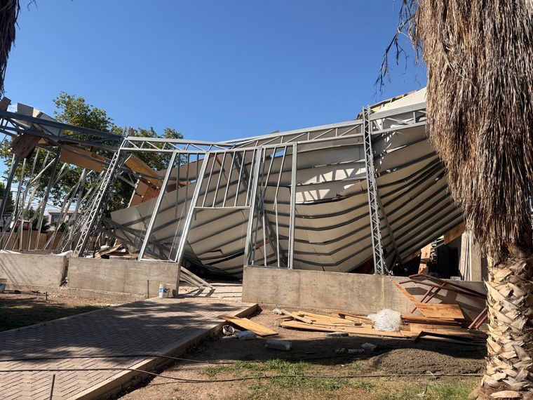 El edificio que se derrumbó en el club Giol.&nbsp;
