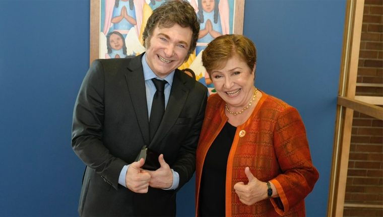 La directora del FMI habló del progreso económico de Argentina en un contexto internacional complicado Foto: Presidencia