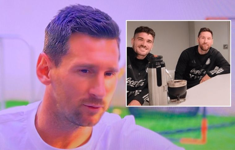 Messi - De Paul Leo le hizo un divertido reclamo a De Paul por una crítica sobre sus mates.