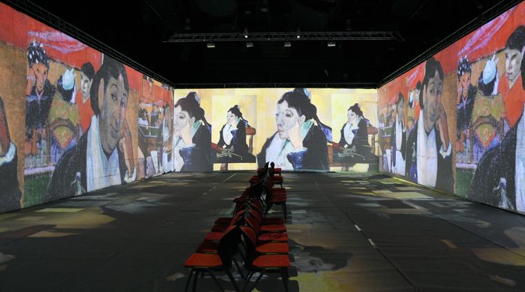 La Muestra inmersiva de Van Gogh está hasta el 9 de febrero. Foto: ALF PONCE MERCADO / MDZ