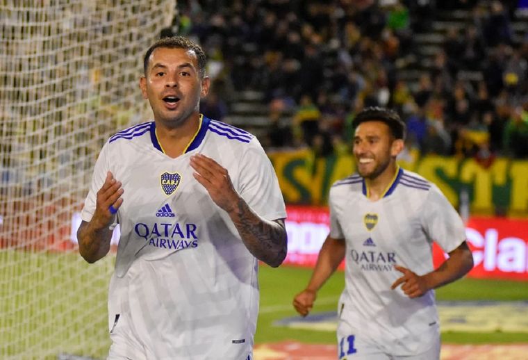 Edwin Cardona cuando vestía la camiseta de Boca Foto: NA