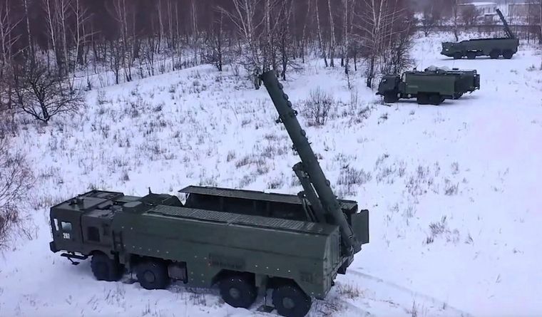 Los misiles Iskander de Rusia impactan en Ucrania. Foto: Efe.