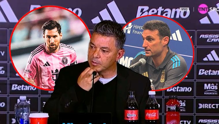 Gallardo fue indagado sobre lo sucedido con Messi con la Selección y el Inter Miami.