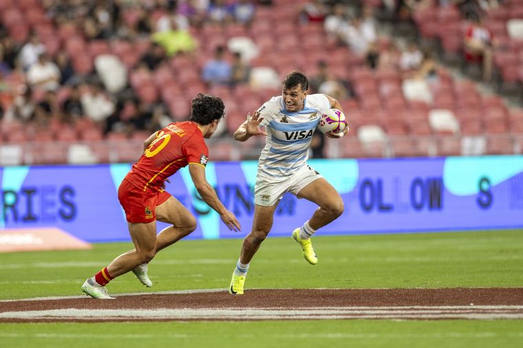 Los Pumas 7s no pudieron con Los Leones en semifinales. Foto: @lospumas7arg