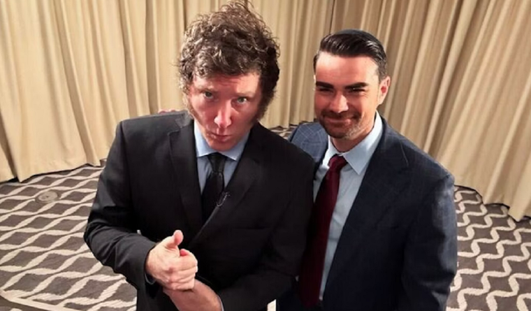 Javier Milei tras la entrevista con el periodista Ben Shapiro