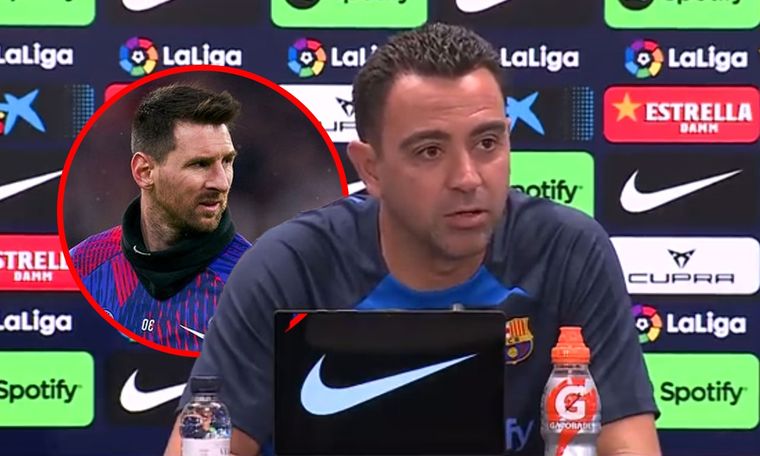 Xavi volvió a referirse a la llegada de Messi.