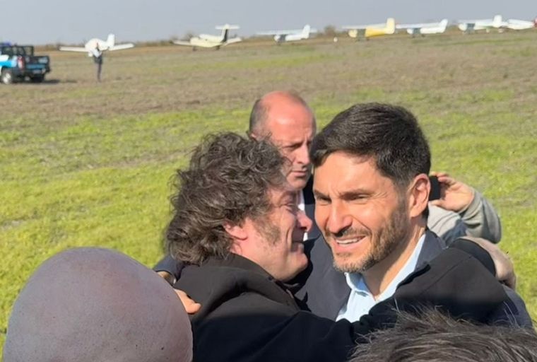 Milei y Pullaro se volverán a encontrar en Rosario Foto: GSFE