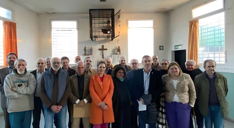 Lourdes Arrieta en su polémica visita a represores Foto: Data Clave