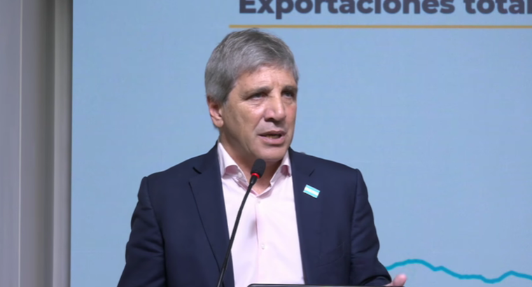 El ministro de Economía, Luis Caputo.